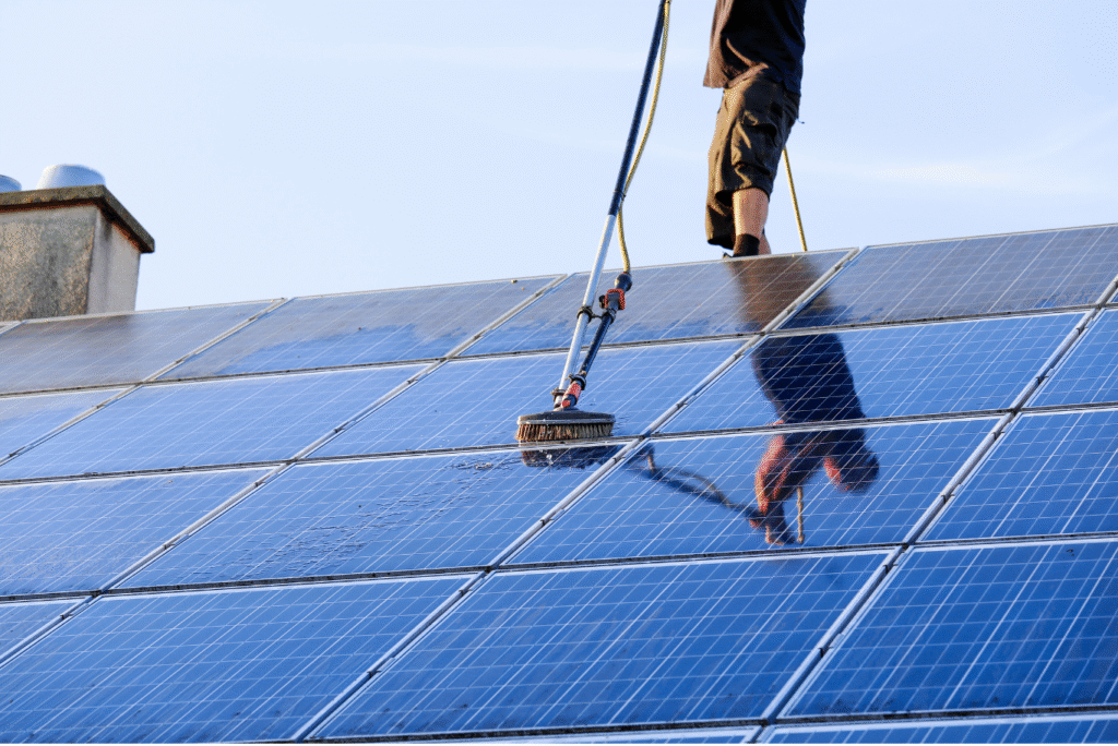 solar panel cleaning